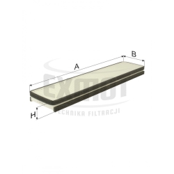 Filtr kabinowy WK 863 - Zamiennik: SC 60137, CU 46001.